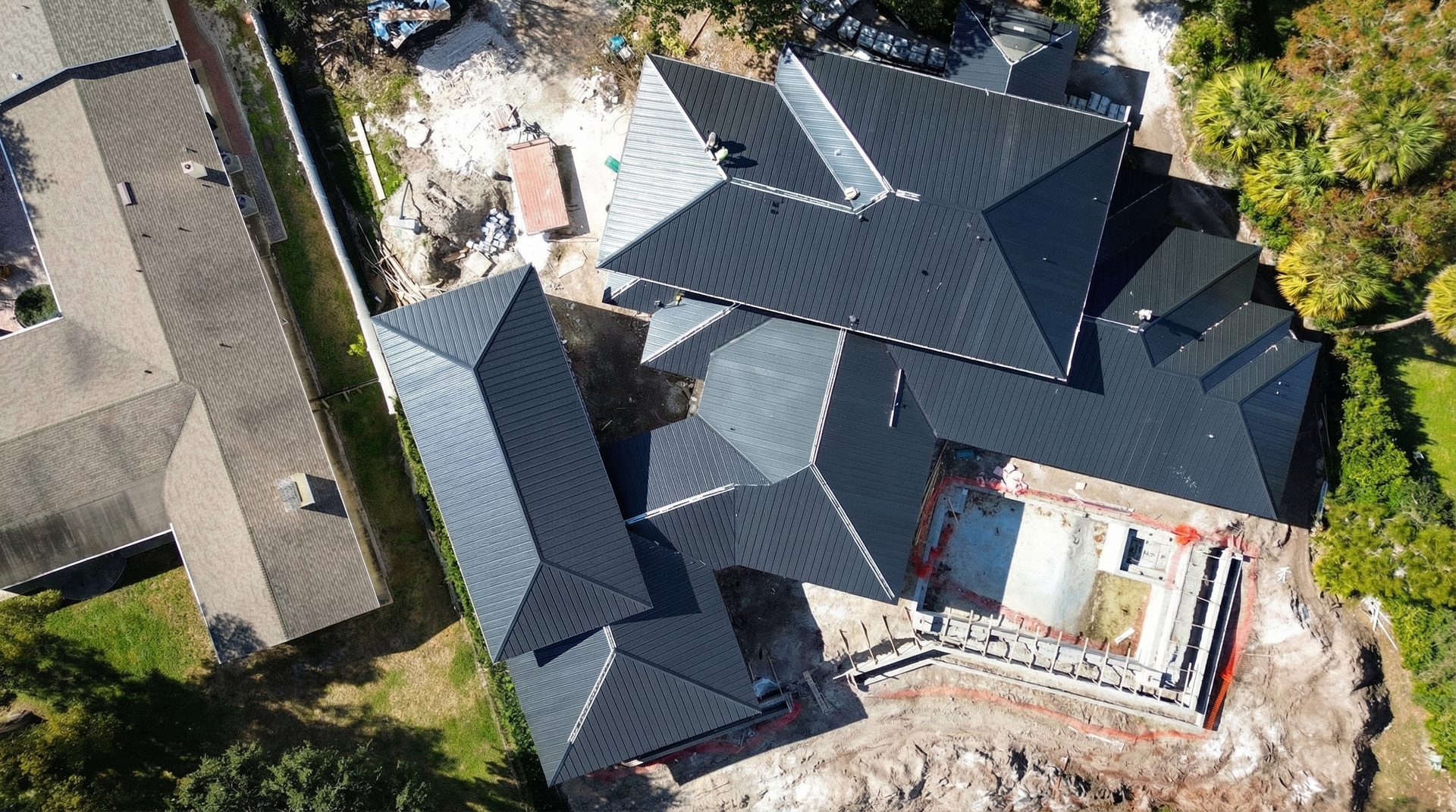 Custom Metal Roof — Large Residential Estate — Lakeland, FL by Trimm Roofing